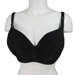 Body by Victorias Secret Lined Demi Bra‎ 38DD Black Lace Underwire Sexy New